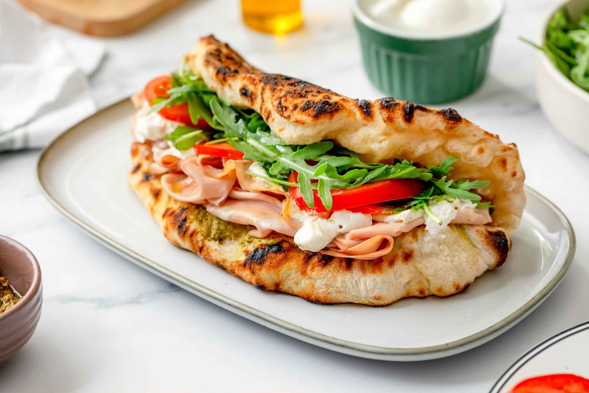 Barbecue Chicken Panuozzo