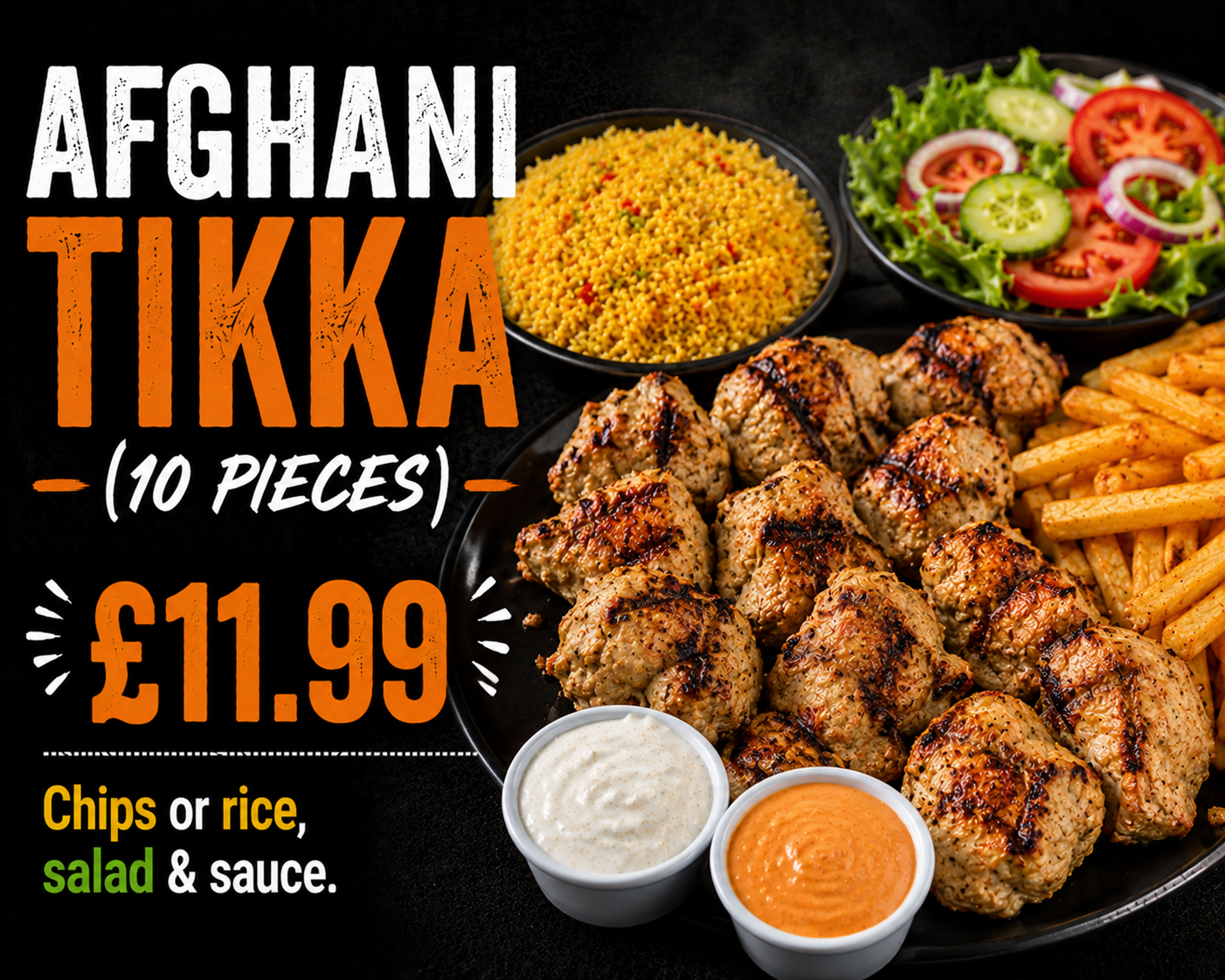 Afghani Tikka (10 pieces)