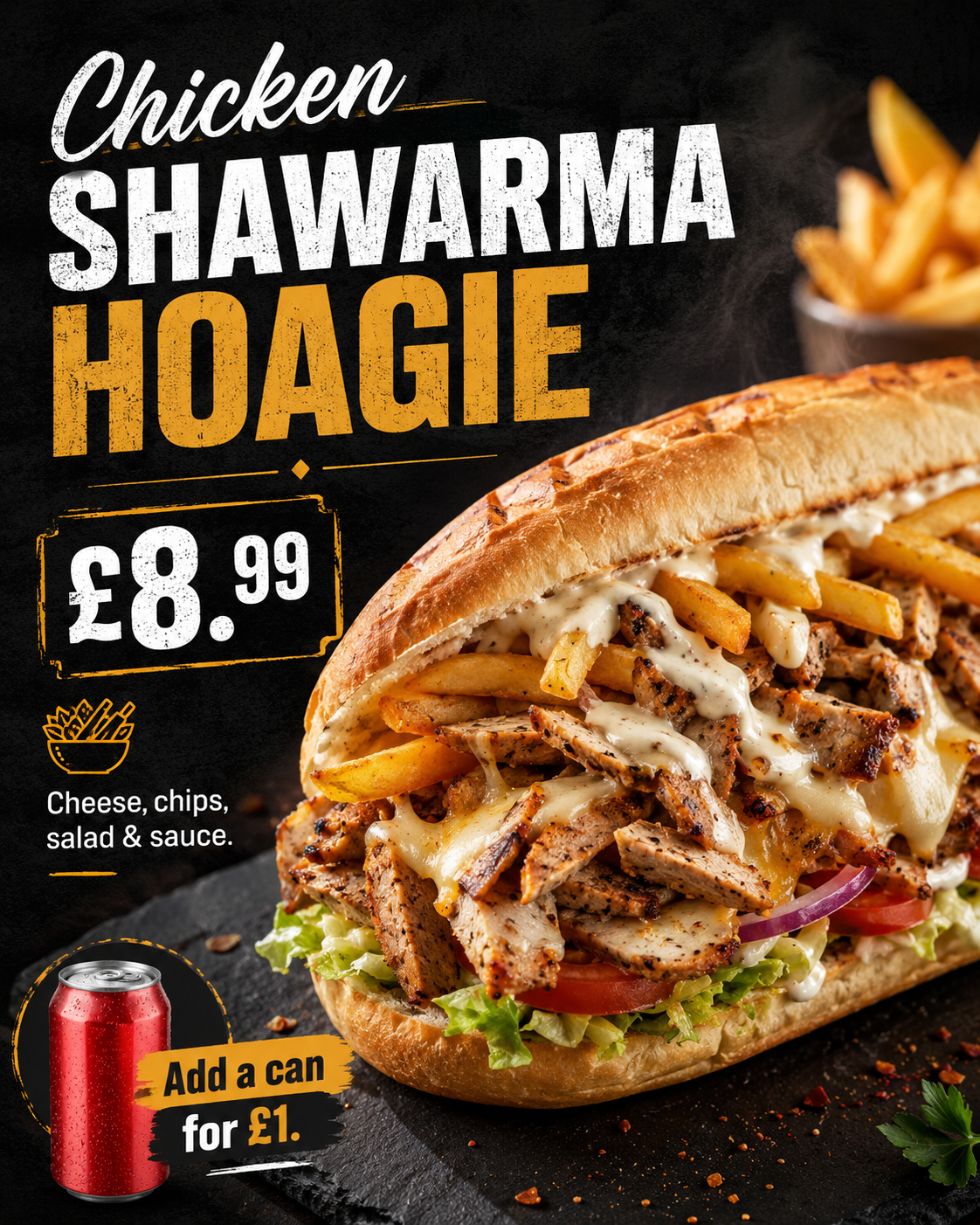 Chicken Shawarma Hoagie