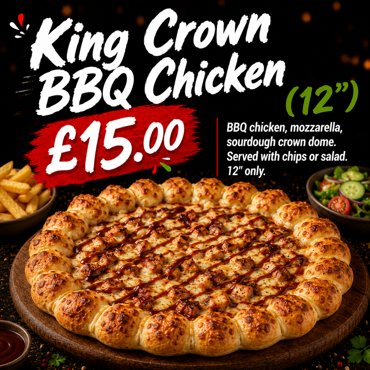 King Crown BBQ Chicken (12")