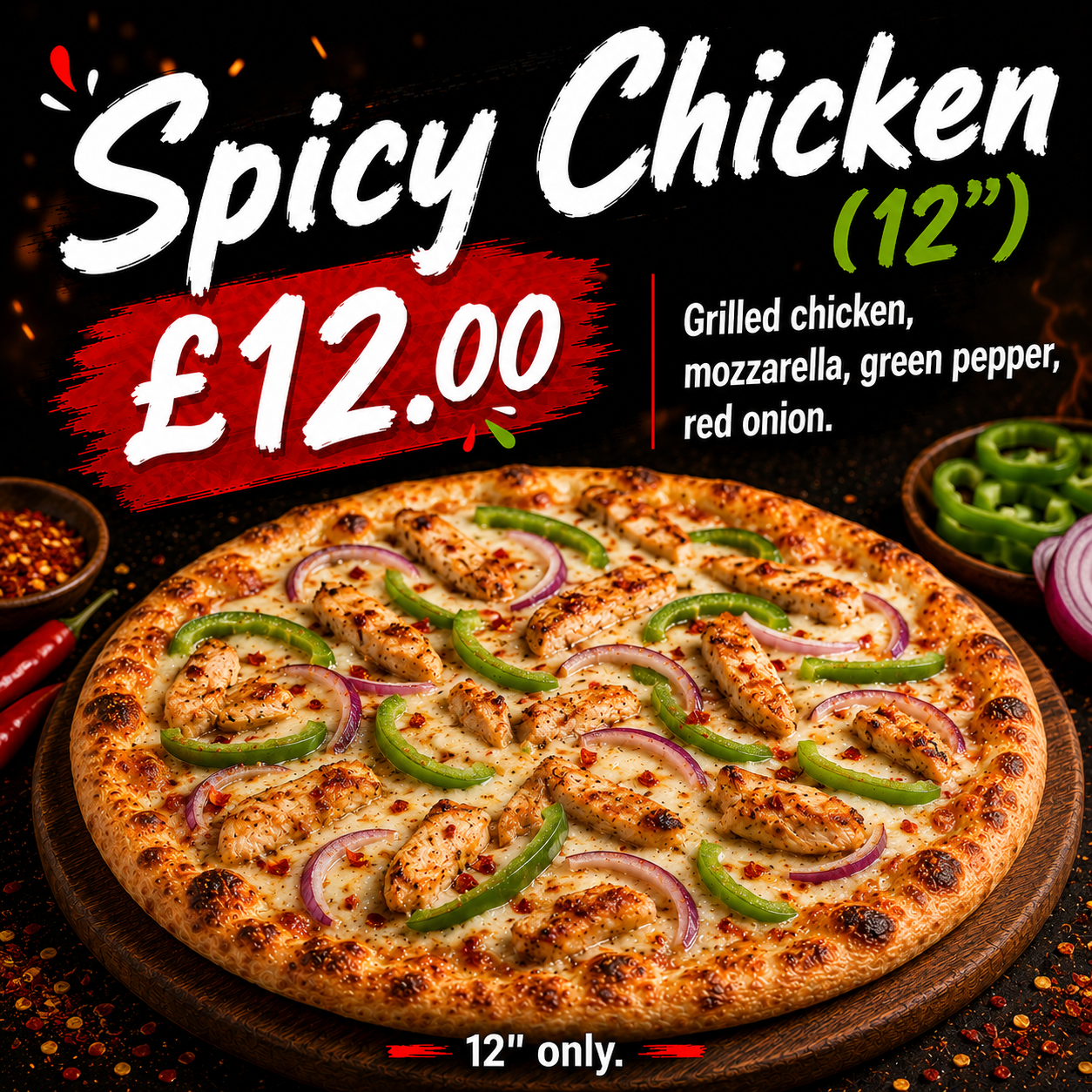 Spicy Chicken (12")