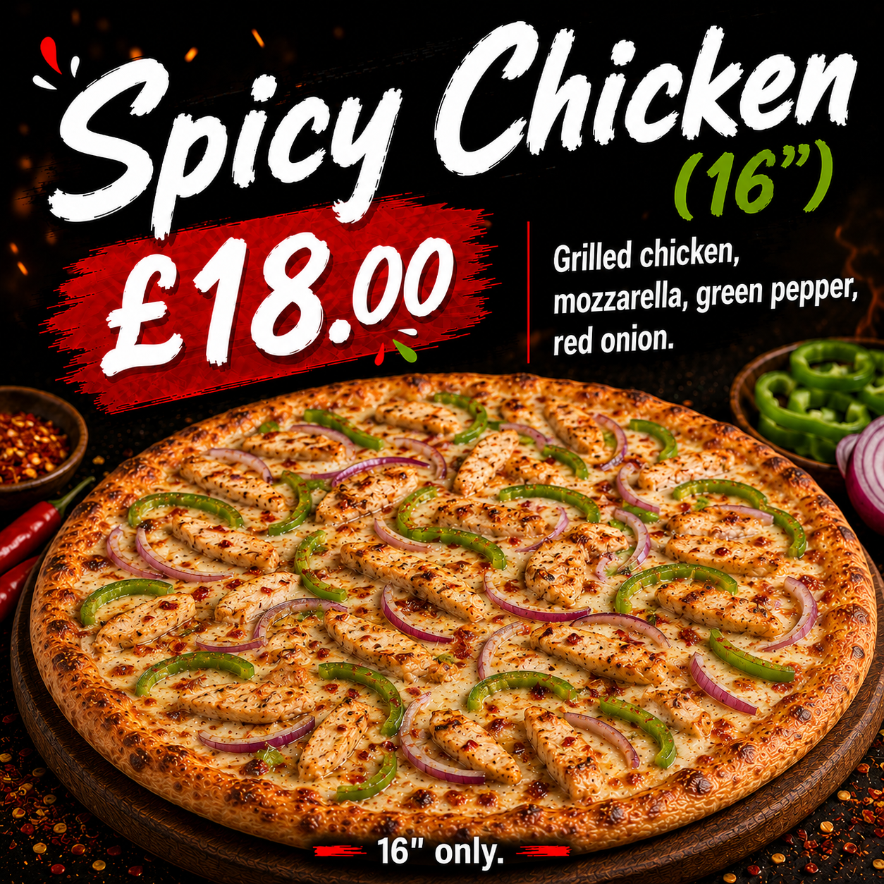 Spicy Chicken (16")