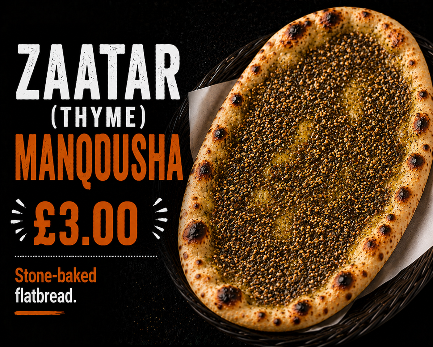 Zaatar (Thyme) Manqusha